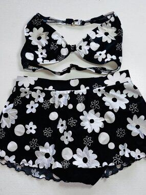 2 Piece Bikini Top-Skirt Bottom Swimsuit